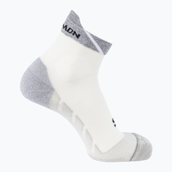 Salomon Speedcross Ankle white/light grey melange running socks