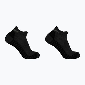 Salomon Aero Ankle running socks 2 pairs black/pewter
