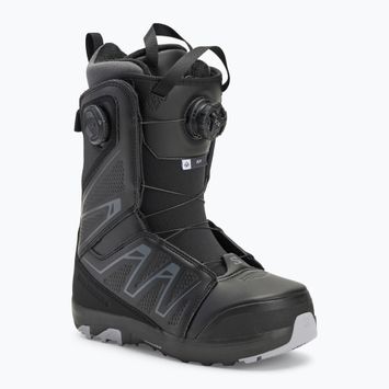 Women's snowboard boots Salomon Ivy Boa SJ Boa W black/black/lilac gray