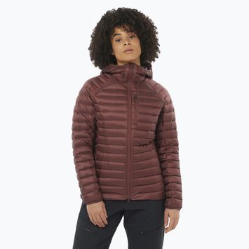 Women's Salomon Elixir Micro Down Jacket Hd rum raisin