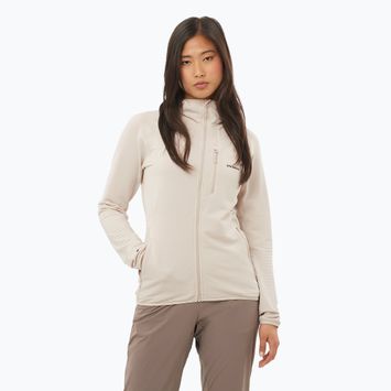 Women's trekking sweatshirt Salomon Lightwarm Full Zip rainy day