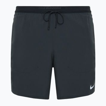 Men's Nike Dri-FIT Stride running shorts black / black / black / reflective silver