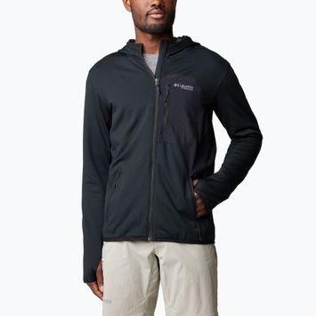 Men's Columbia Triple Canyon Grid fleece sweatshirt black/black