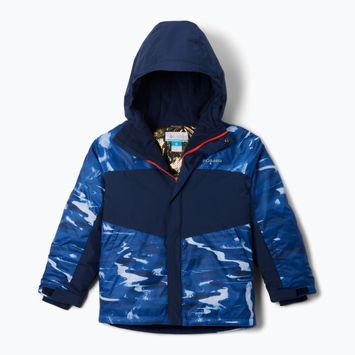 Columbia Mighty Mogul III Printed mountain blue windblown/ collegiate navy children's ski jacket