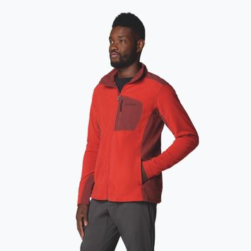 Columbia men's Klamath Range Full Zip fleece sweatshirt sail red / spice