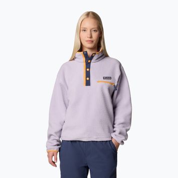 Columbia Helvetia II Cropped Half Snap Fleece lavender pearl women's sweatshirt