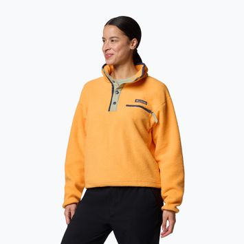 Columbia Helvetia II Cropped Half Snap Fleece summer orange women's sweatshirt