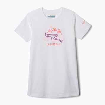 Children's trekking shirt Columbia Mission Lake Graphic white/weaving waterscape