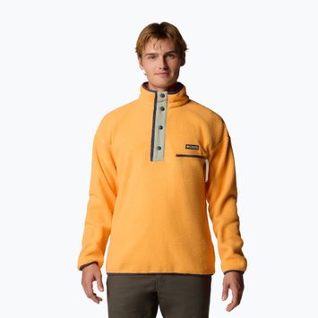 Men's fleece sweatshirt Columbia Helvetia II Half Snap Fleece summer orange