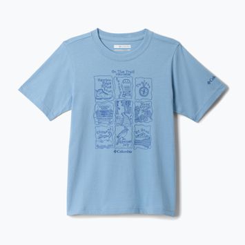 Columbia Valley Creek Graphic ripple blue/hike guide children's T-shirt