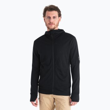 Men's Icebreaker Merino 260 Quantum IV Zip Hoodie black