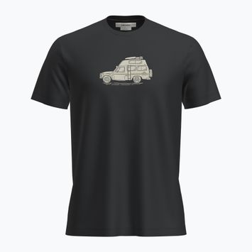 Men's Icebreaker Merino 150 Tech Lite SS Tee Cosy Camper black trekking t-shirt
