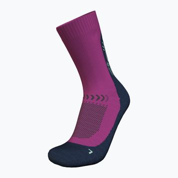 Icebreaker men's trekking socks Merino Hike+ Light Crew IB Solar passion/royal navy/mint