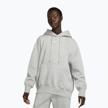 Women's sweatshirt Nike Sportswear Phoenix Fleece Oversized dark grey heather/sail