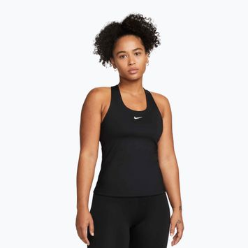 Women's T-shirt Nike Swoosh Medium Support Bra black/black/white
