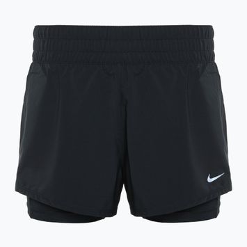 Women's Nike One Dri-FIT 2IN1 running shorts black / reflective silver