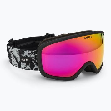Women's ski goggles Giro Millie black&grey botanical lx/pink