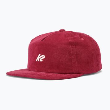 K2 Corduroy Snapback Hat red