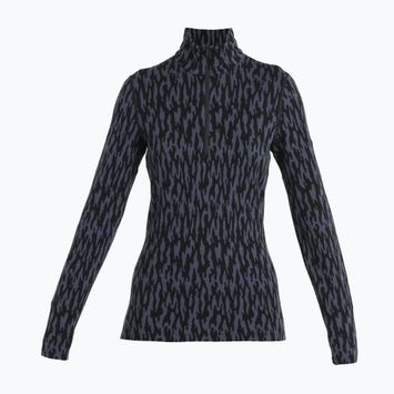 Icebreaker women's thermal sweatshirt Merino 260 Vertex Half Zip Glacial Camo graphite/black/j