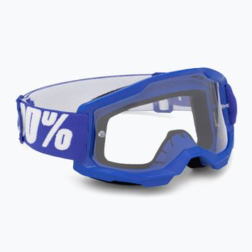 Children's cycling goggles 100% Strata 2 Junior blue/clear