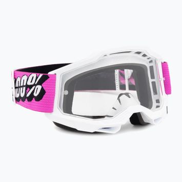 100% Accuri 2 roy/clear cycling goggles