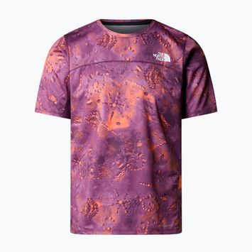 The North Face men's Sunriser vivid flame trailglyph running shirt