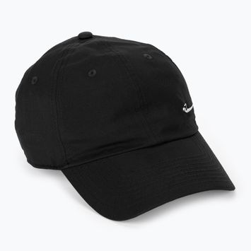 Nike Dri-Fit Club Unstructured Metal Swoosh cap black/metallic silver