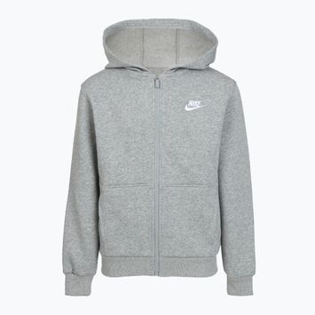 Children's sweatshirt Nike Sportswear Club Fleece dark grey heather/base grey/white