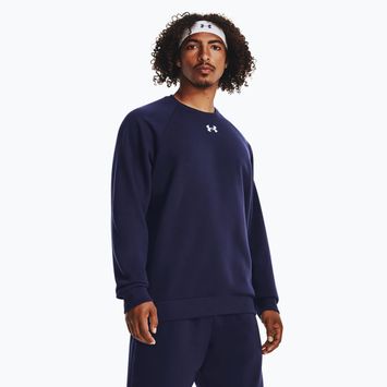 Men's Under Armour Rival Fleece Crew midnight navy/white sweatshirt