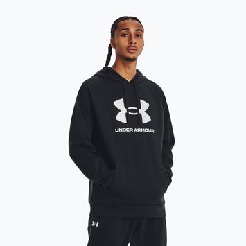 Men's Under Armour Rival Fleece Logo HD hoodie black/white