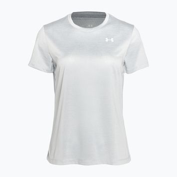 Under Armour Tech C-Twist halo gray/white women's training t-shirt