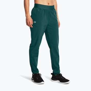 Under Armour Sport High Rise Woven hydro teal/white women's training trousers