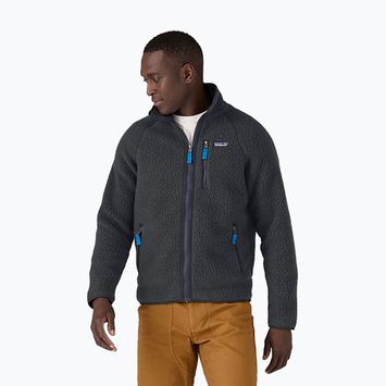 Men's Patagonia Retro Pile pitch blue w/endless blue trekking sweatshirt