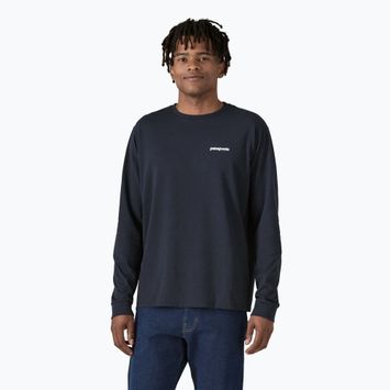 Men's Patagonia P-6 Logo Responsibili Longsleeve new navy