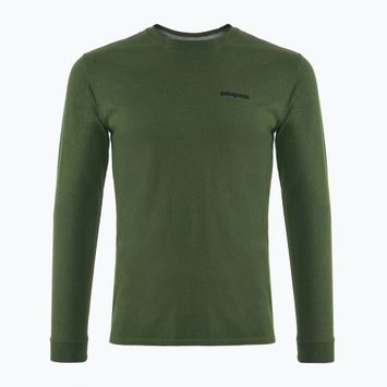 Men's Patagonia P-6 Logo Responsibili longsleeve torrey pine green