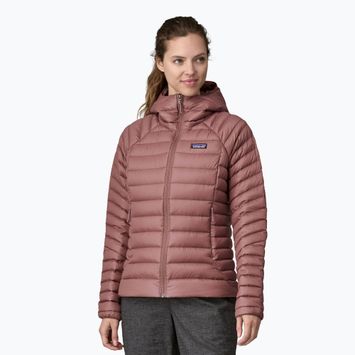 Women's Patagonia Down Sweater Hoody dulse mauve jacket