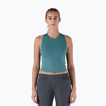 Women's Patagonia Reversible Tank wetland blue trekking t-shirt
