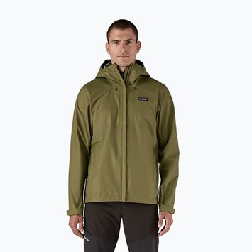 Men's Patagonia Torrentshell 3L rain jacket rain tent green