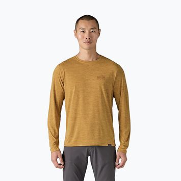 Men's Patagonia Cap Cool Daily Graphic Shirt longsleeve strataspire/beeswax tan x-dye