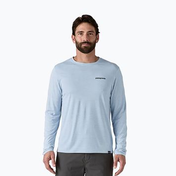 Men's Patagonia Cap Cool Daily Graphic Shirt-Waters fitz roy trout/fleck blue longsleeve