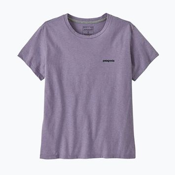 Women's Patagonia P-6 Logo Responsibili-Tee concrete purple T-shirt