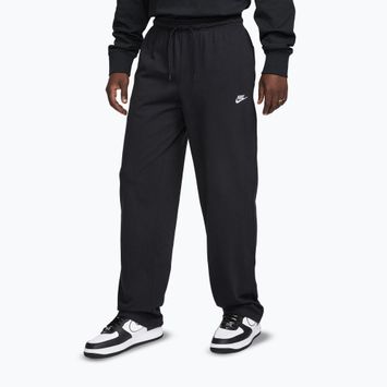 Men's trousers Nike Sportswear Club Knit Open-Hem black/white