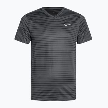 Men's Nike Court Dri-Fit Top Novelty tennis shirt anthracite/white