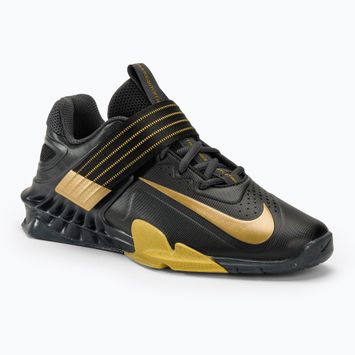 Nike Savaleos black/met gold anthracite infinite gold weightlifting shoes