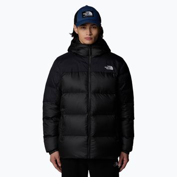 Men's down jacket The North Face Diablo Down 2.0 Hoodie black heather/blk