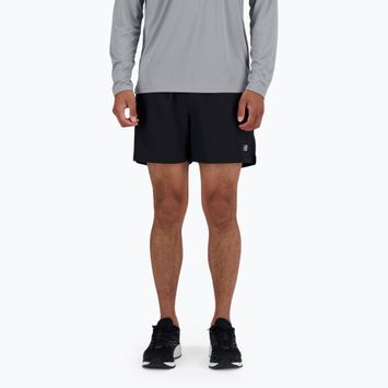 Men's New Balance AC Seamless 5 Inch Lined shorts black
