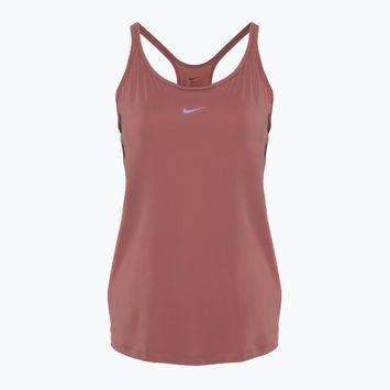 Women's training tank top Nike One Classic Dri-Fit Strappy canyon pink/black