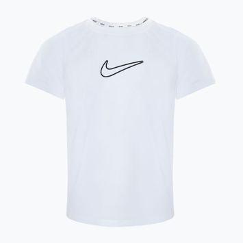 Nike One Dri-Fit white/black children's t-shirt