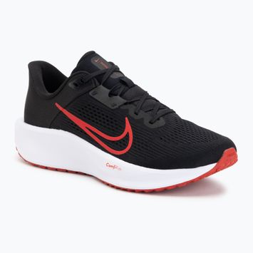 Men's running shoes Nike Quest 6 black/white/dark smoke grey/university red