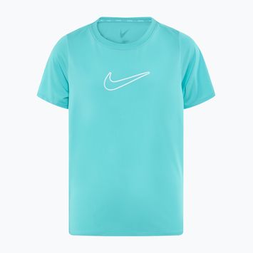 Nike One Dri-Fit green frost/white children's t-shirt